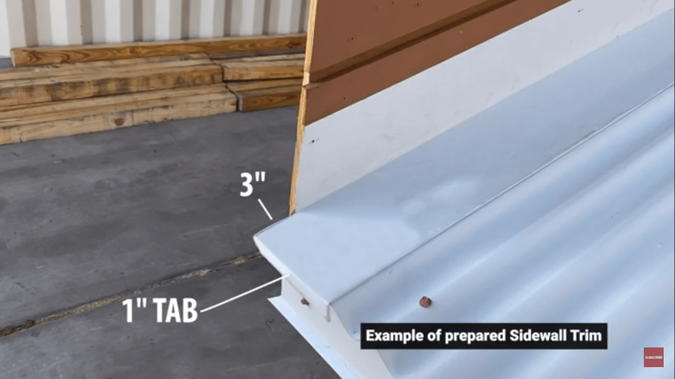 How To Install Sidewall Flashing For A Metal Roof. Step By Step Guide